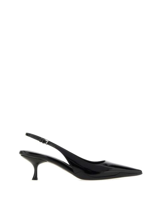 Prada Black Leather Pumps