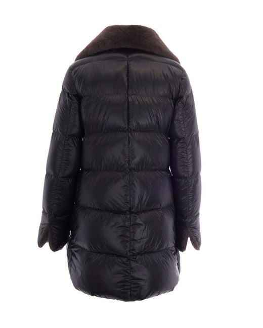 Herno Black Puffer Jacket A-Shape