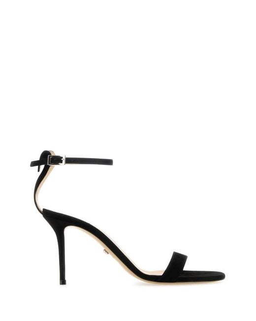 Mach & Mach Black Suede Heels