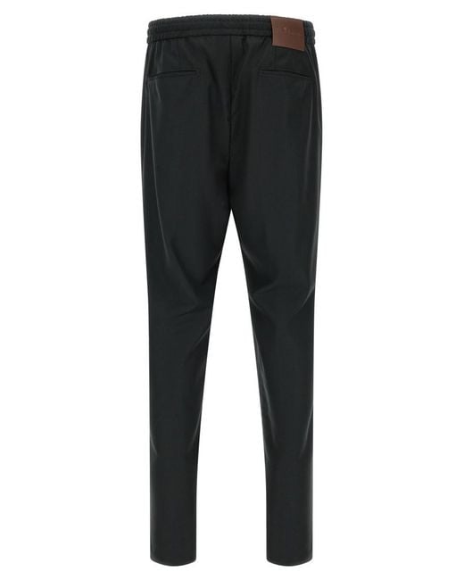Kiton Black Wool Pants for men