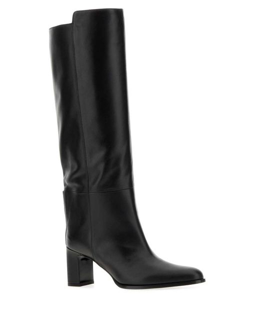 Paris Texas Black Solid Boots