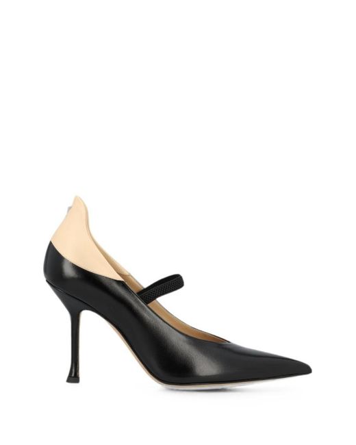 Fendi Black Color Block Pumps