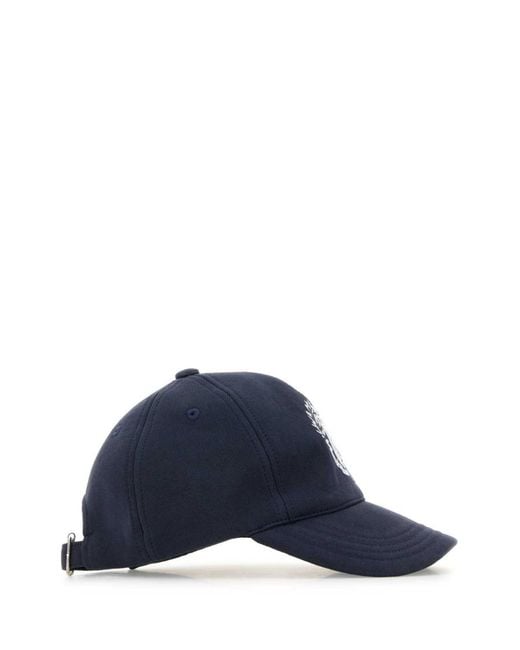 A.P.C. Blue Dark Classic Print Baseball Hat for men