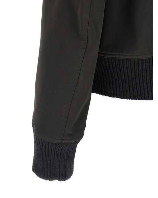 Rick Owens Black Solid Bomber Jacket for men