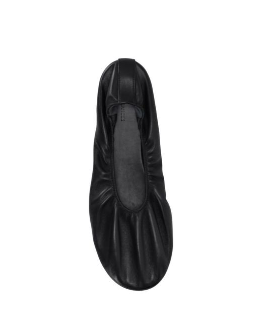 Dear Frances White Scrunch Ballet Flat