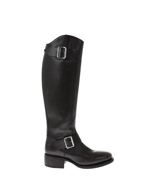 DSquared² Black Leather High Boots