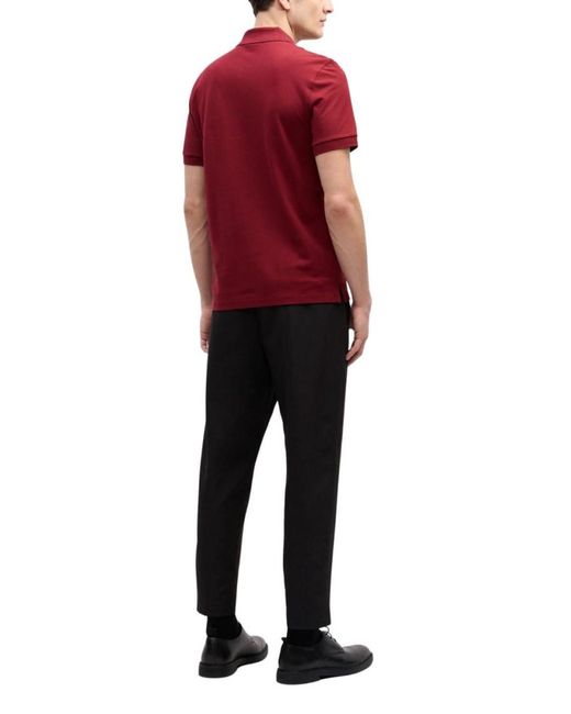 Boss Red Cotton Solid Polo for men