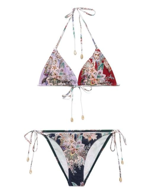 Zimmermann Metallic Rhiannon Bikini Set