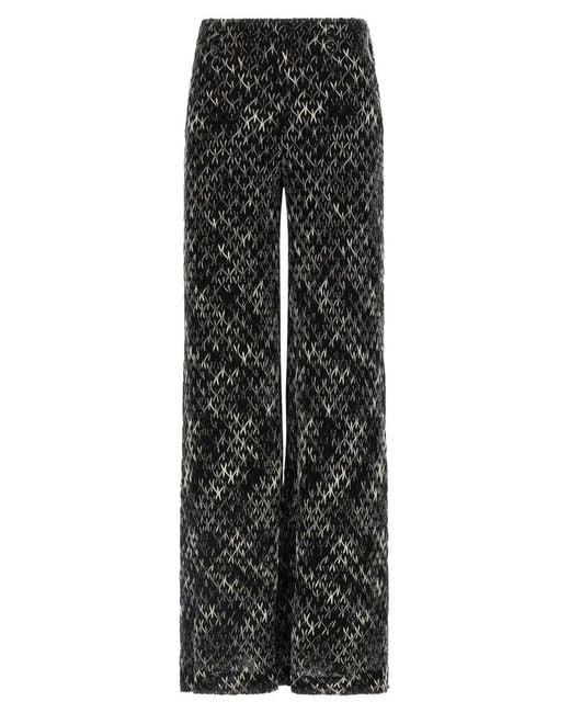 Missoni Black Flamed Lace Pants
