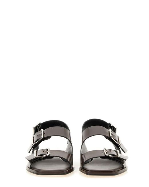 Aeyde White Solid Sandals
