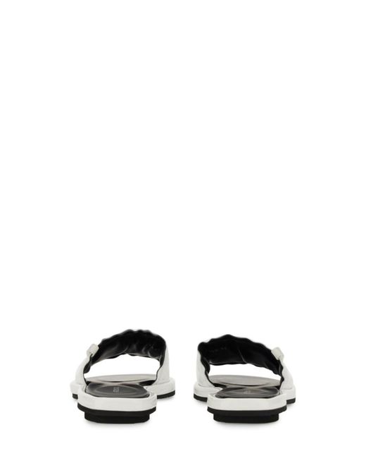 Premiata White Logo Flats