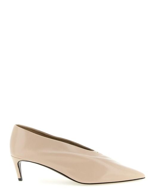 Khaite Natural Pointed Toe Pumps