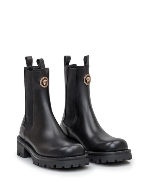 Versace Black Alia Mini Boots