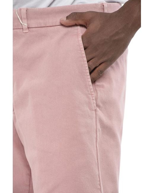 Brunello Cucinelli Pink Solid Regular Shorts for men