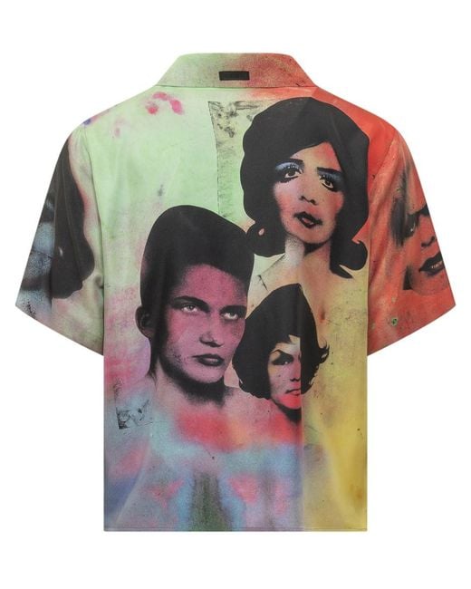 Versace Multicolor Regular Printed Shirt for men