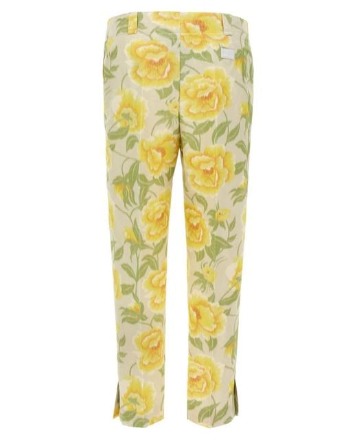 KENZO Yellow Peonies' Pants