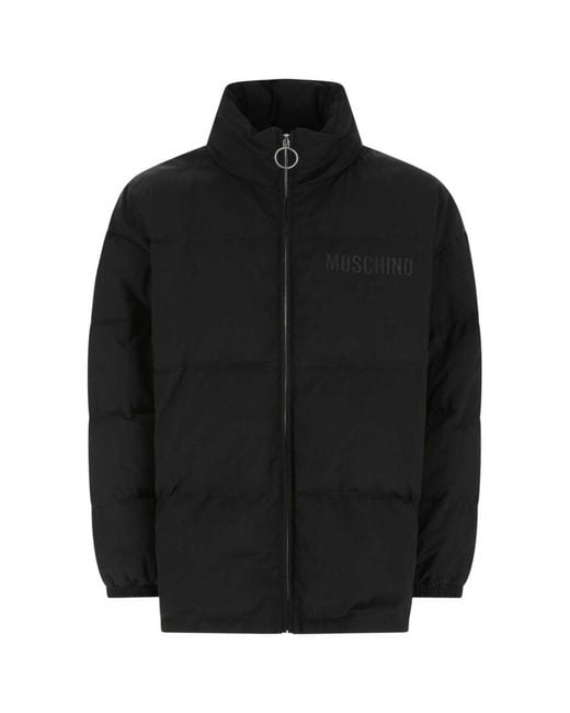 Moschino Black Nylon Padded Jacket