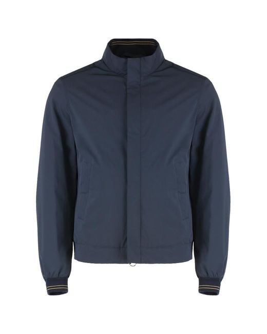 Paul & Shark Blue Waterproof Jacket for men
