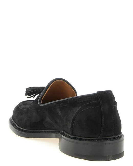 Tricker's Black Solid Elton Loafers for men