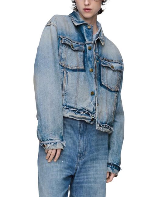 Maison Margiela Blue Cotton Jacket