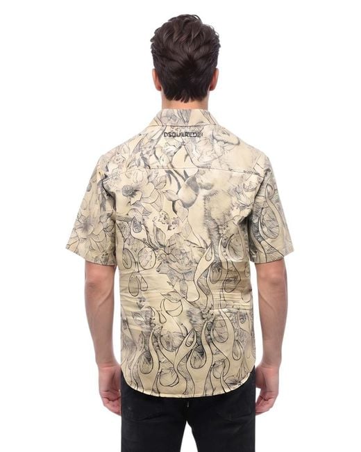 DSquared² Natural Regular Shirt for men