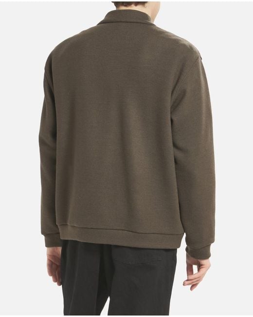 Barena Brown Zip-Front Bomber Jacket for men
