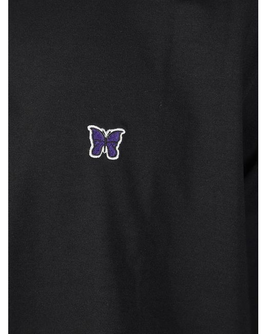 Needles Black High-Neck T-Shirt for men