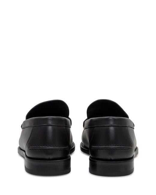 Versace Black Printed Loafers for men