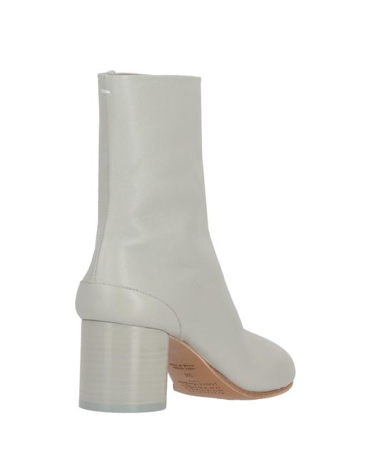 Maison Margiela White Alabaster Solid Tabi Boots