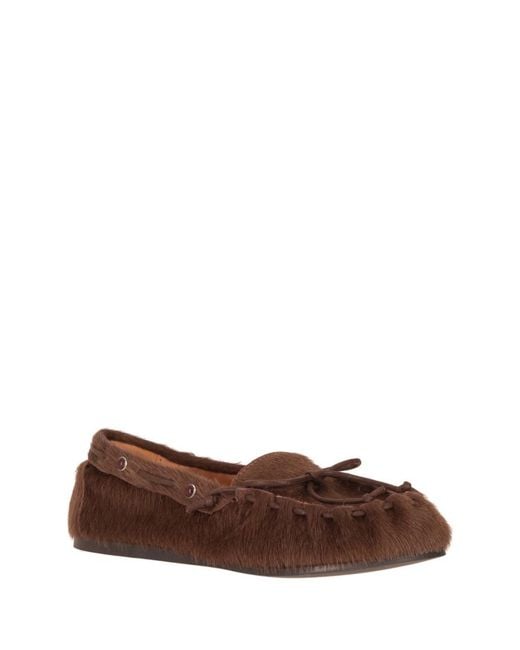 P.A.R.O.S.H. Brown Round-Toe Loafers