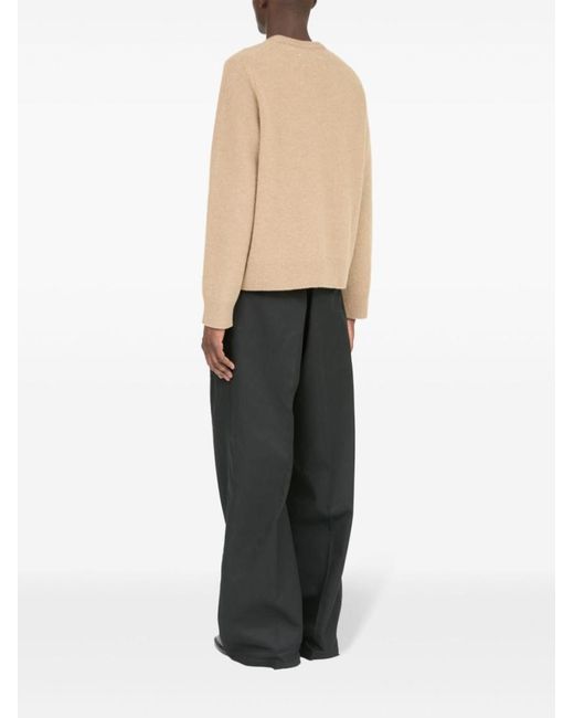 Maison Margiela Natural Crew-Neck Wool Jumper for men