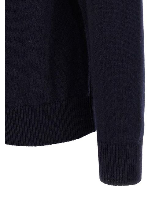Zanone Blue Wool Sweater for men