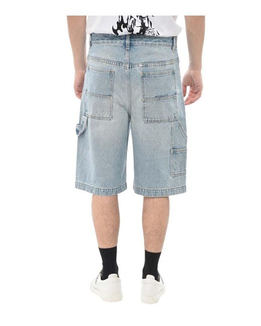 Givenchy Blue Relaxed Solid Shorts for men