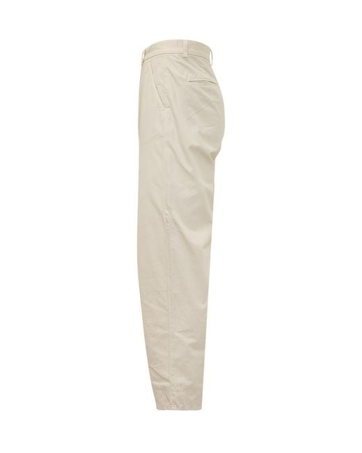 Cellar Door Natural Straight Flat Front Pants for men