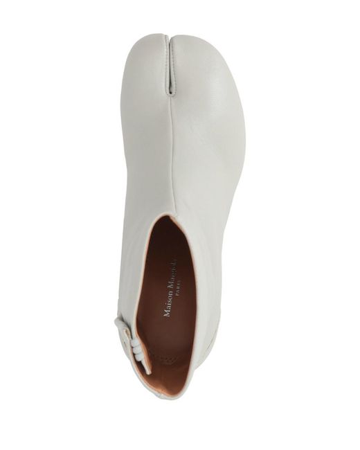 Maison Margiela White Alabaster Solid Tabi Boots