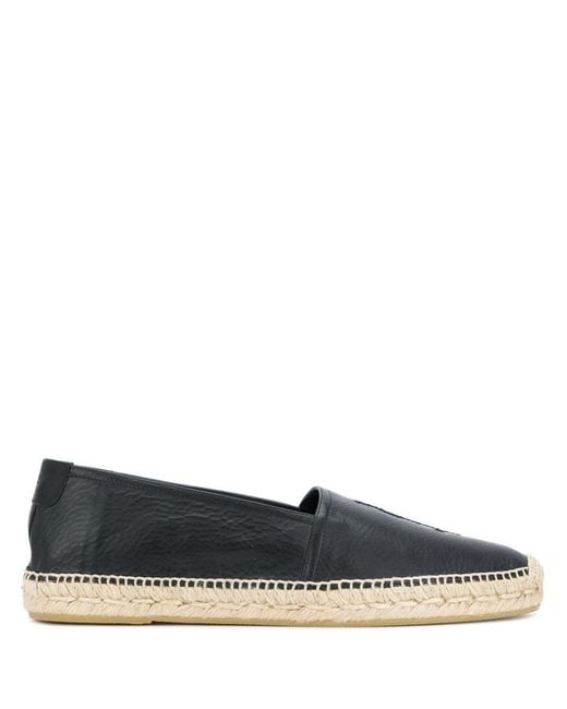 Saint Laurent Blue Leather Espadrilles for men