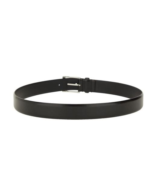 Boss Black Solid Buckle Belt for men