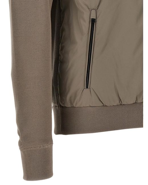 Herno Gray Frontal Zip Jacket for men