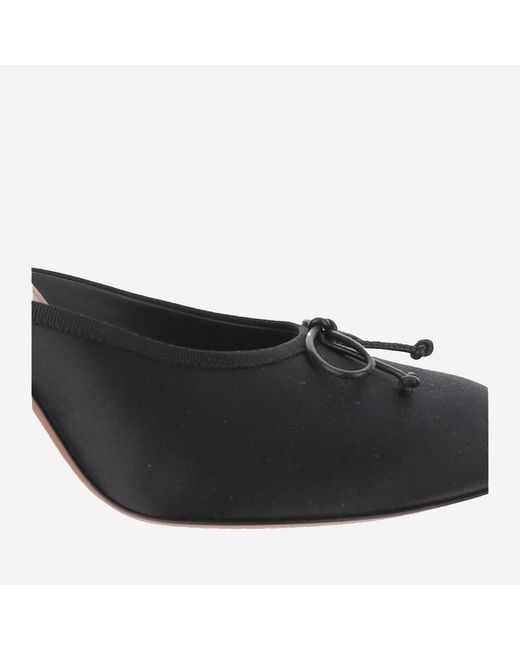 AMINA MUADDI Black Leather Mules