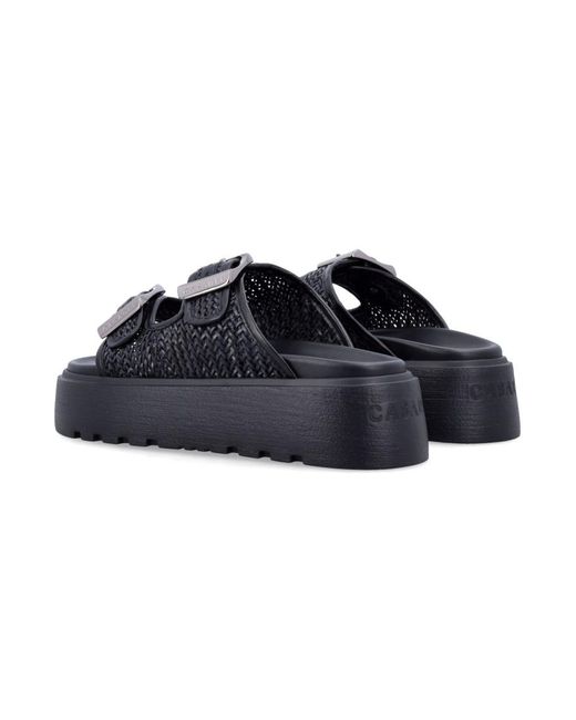 Casadei Blue Slip-On Sandals