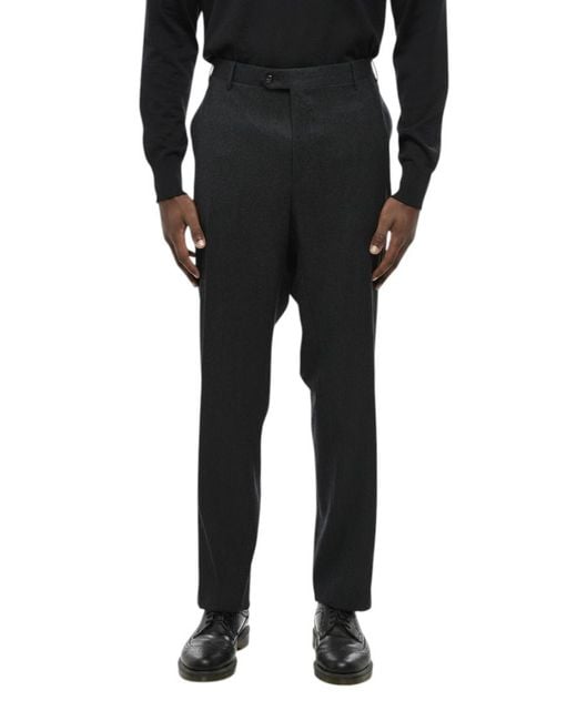 Corneliani Black Tailored Pants for men