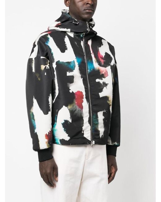 McQueen Black Windbreaker Jacket for men
