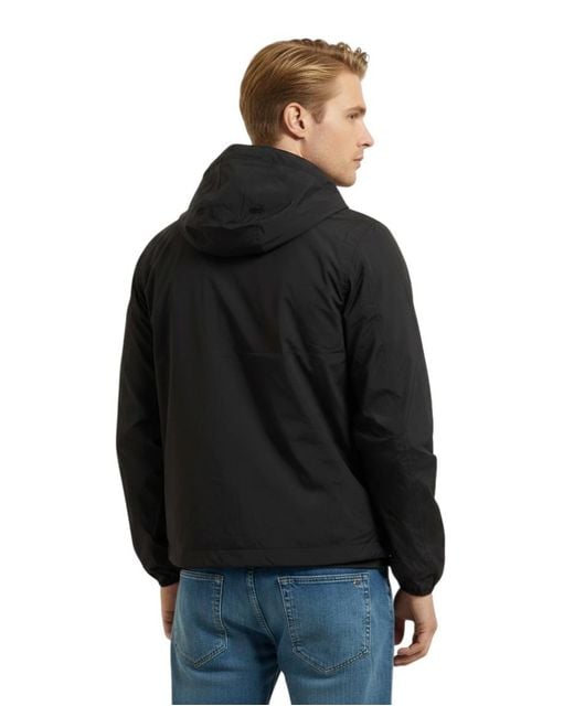 K-Way Black Regular Hood Jacket for men