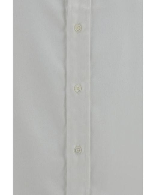 Brunello Cucinelli Gray Regular Solid Shirt for men