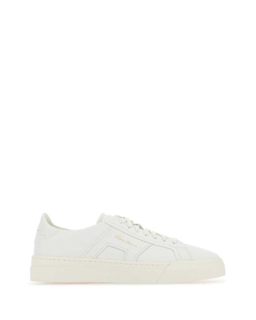 Santoni White Dbs2 Sneakers for men