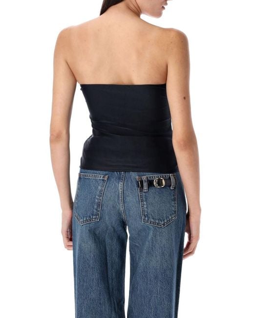 Coperni Blue Multi Buckle Top