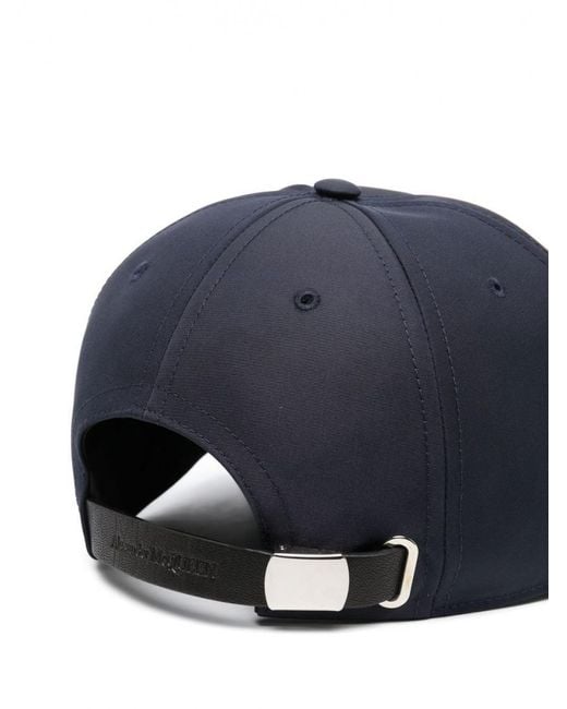 McQueen Blue Logo Baseball Cap for men