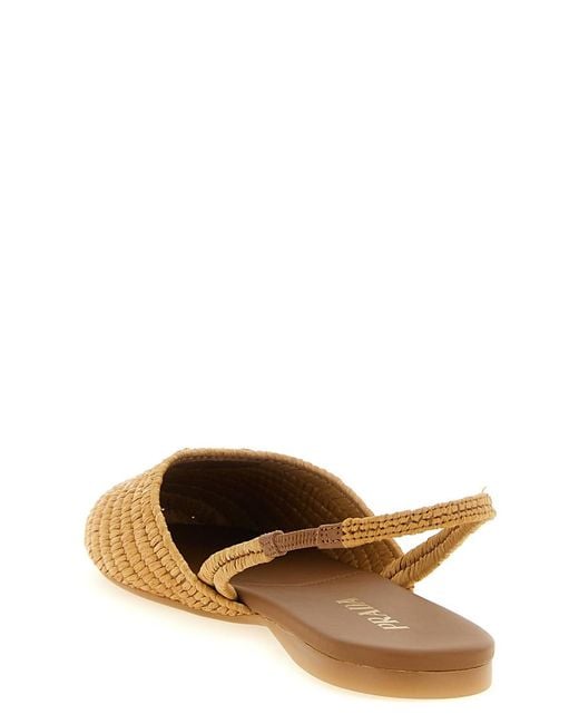 Prada Brown Slingback Ballet Flats