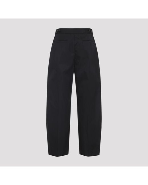 Alaïa Black Technical Taffeta Tailored Pants
