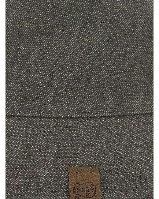 Brunello Cucinelli Gray Logo Bucket Hat